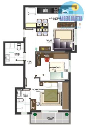 Apartamento á venda no bairro Centro em Peruíbe
