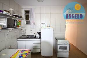 Apartamento com 1 dormitorio, frente mar em Peruíbe