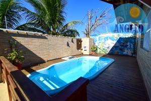 Casa com piscina para venda no bairro Ribamar, á 200 metros da praia